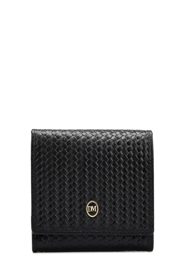 Da Milano Leather Card Holder for Men & for Women - Black - Image 1